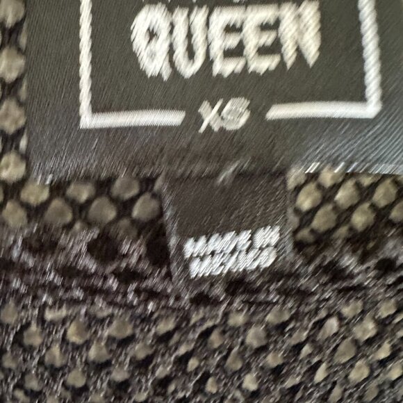 Riot Queen Mesh Top Gothic Crop Kawaii Japan Don’t Kill My Vibes Oversized - Picture 12 of 16